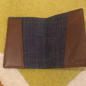 Used leather passport case